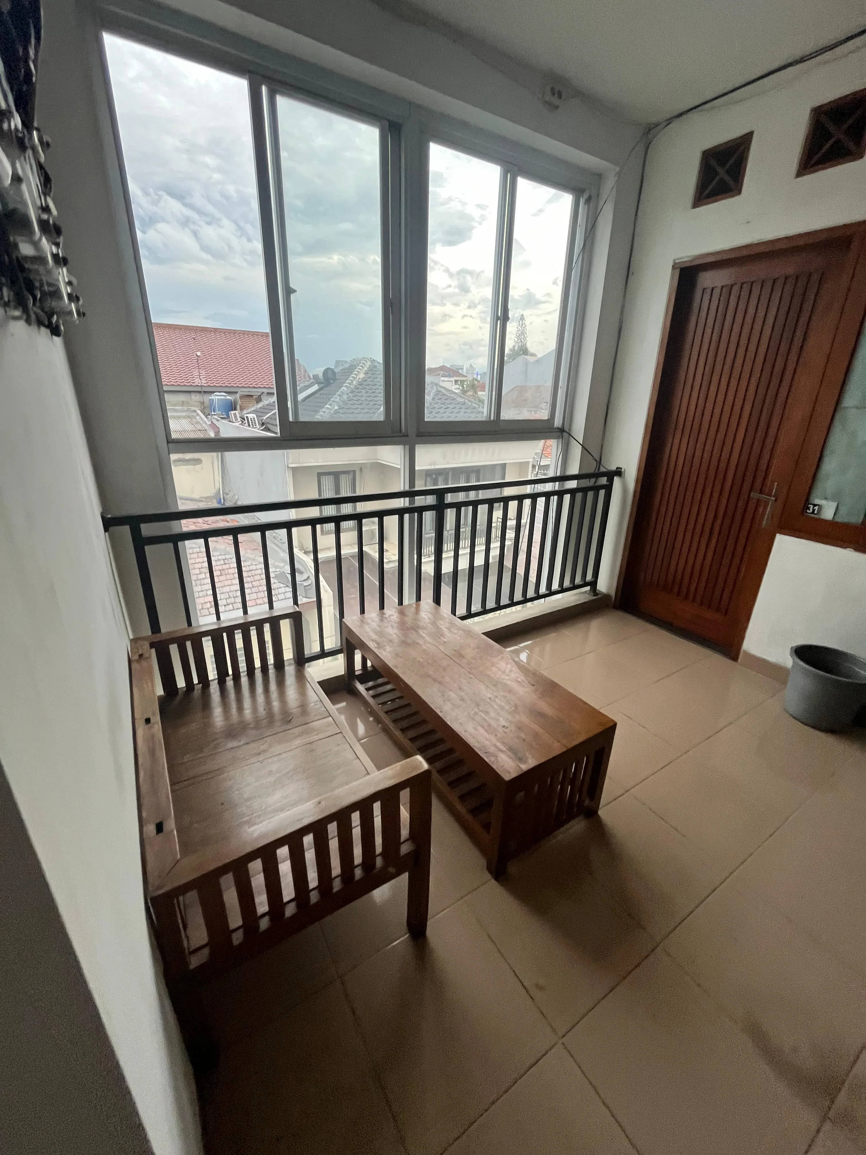 compact outside bathroom