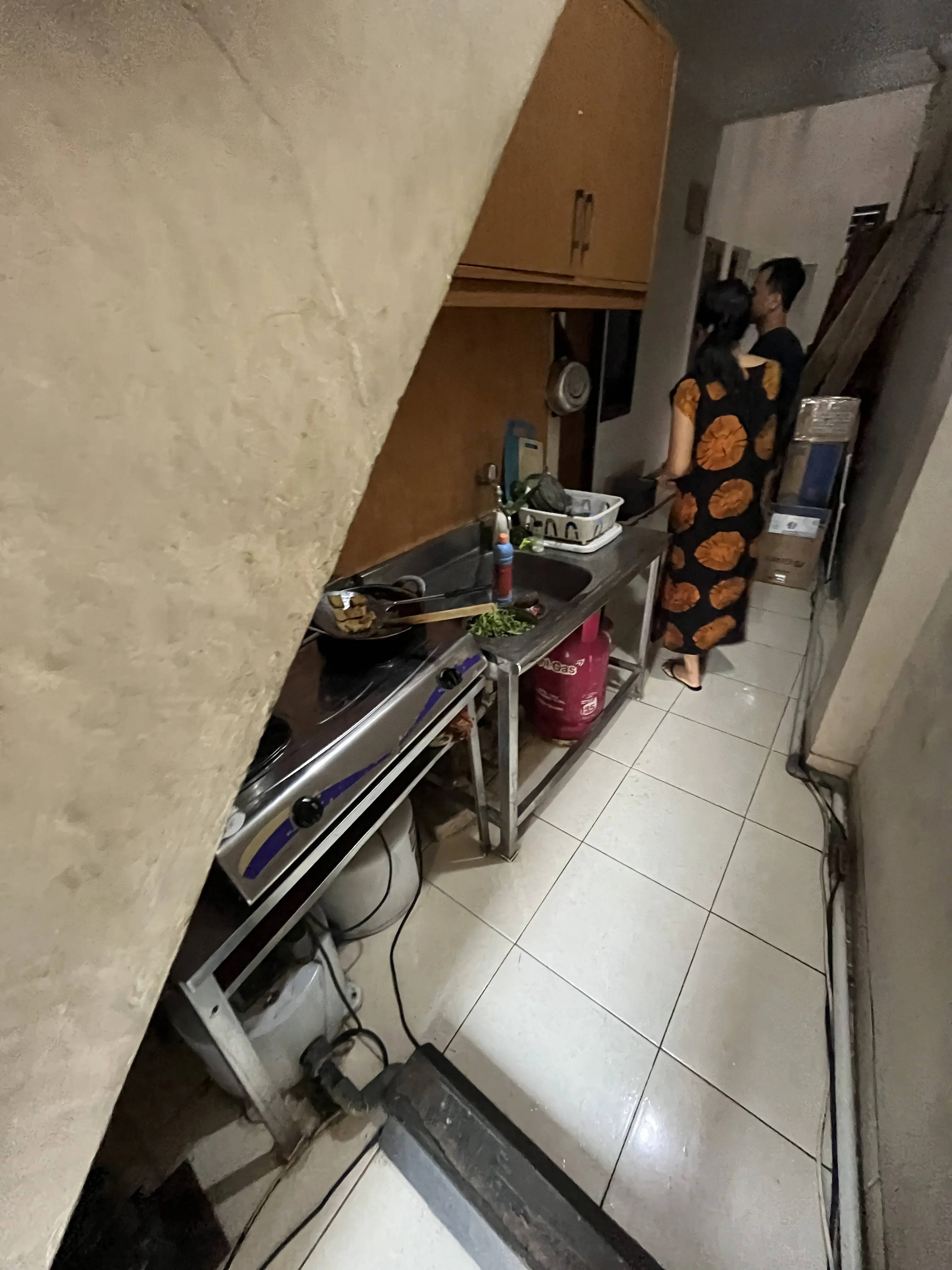 compact outside bathroom