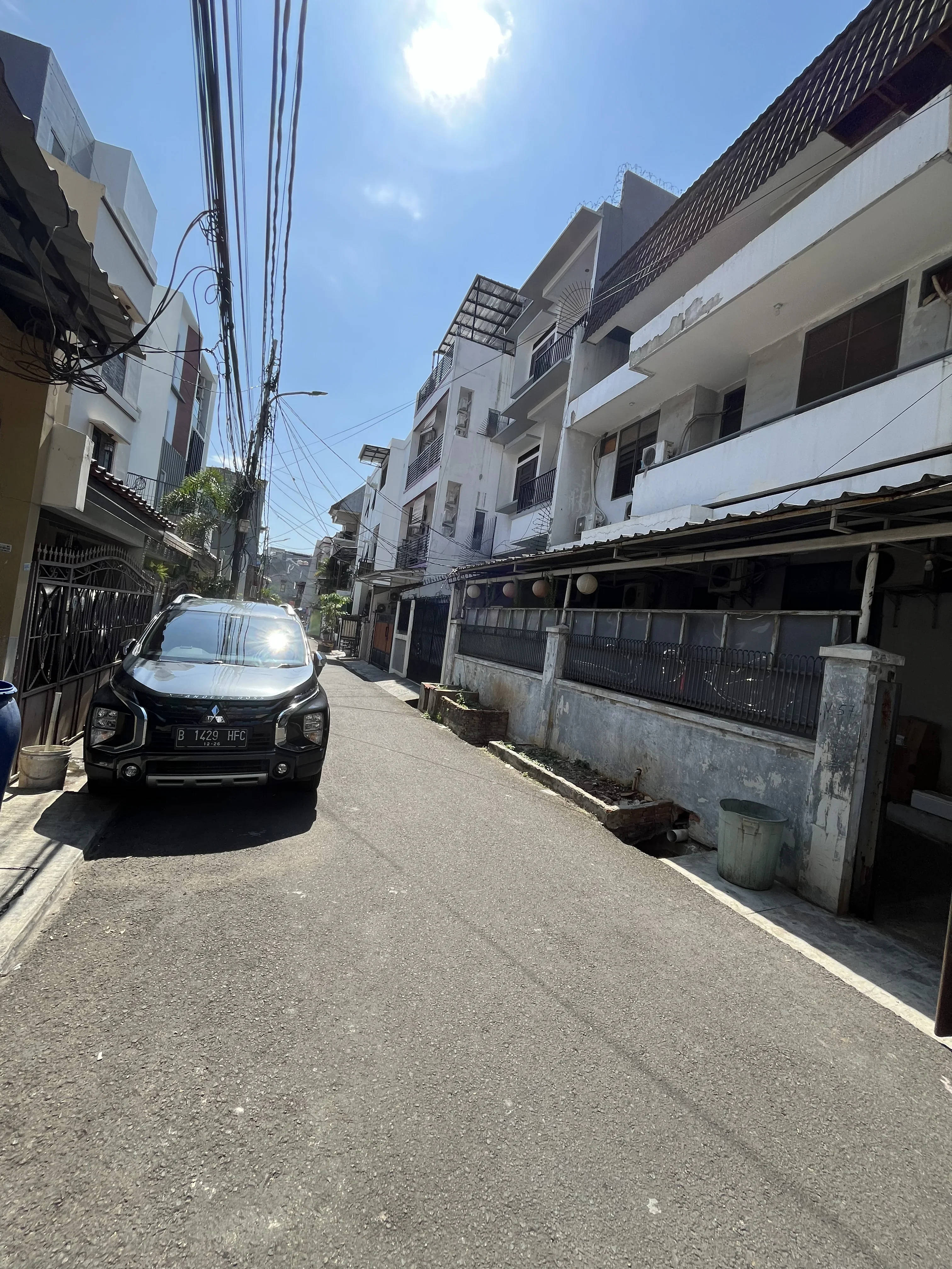 compact inside bathroom