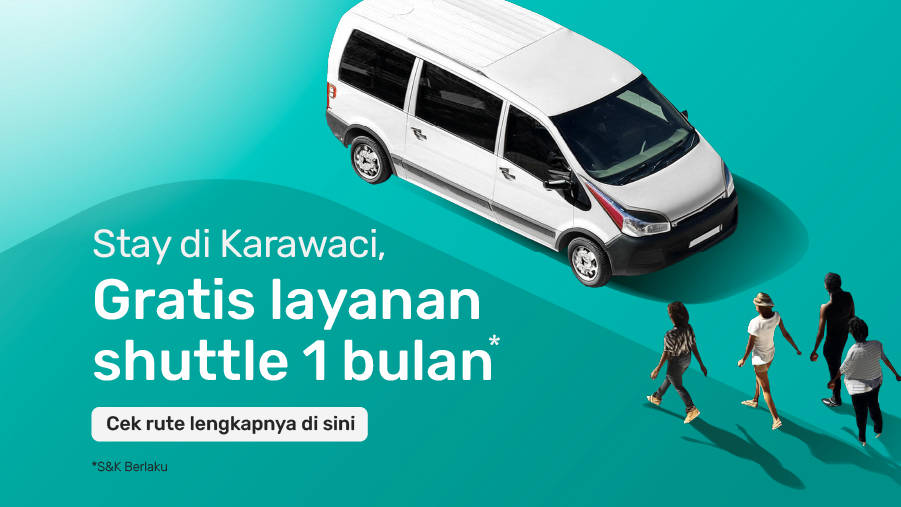 Tinggal di Coliving Karawaci, Gratis 1 Bulan Layanan Shuttle Bus Rukita