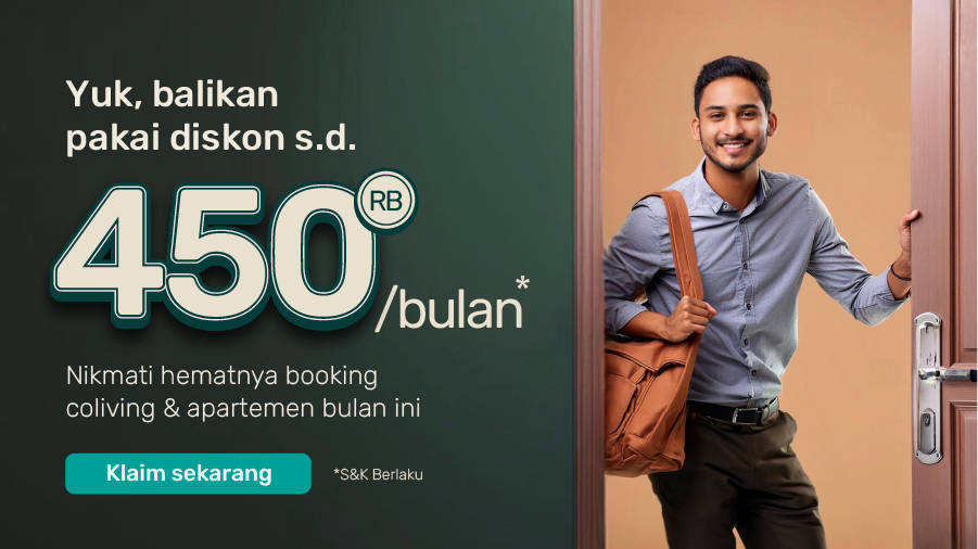 Diskon s.d Rp450K Tiap Bulan Khusus Rukees yang Pernah Tinggal di Rukita