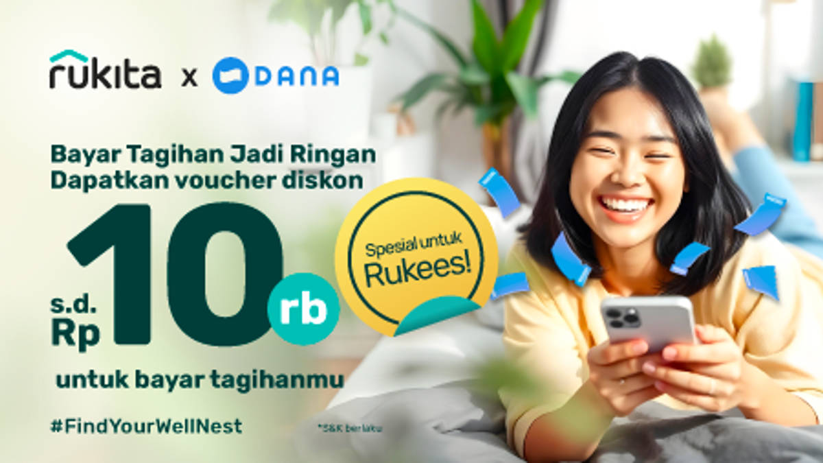 Pakai Kode DANARUKITA, Dapat Voucher Rp10 Ribu untuk Bayar Tagihan di DANA!