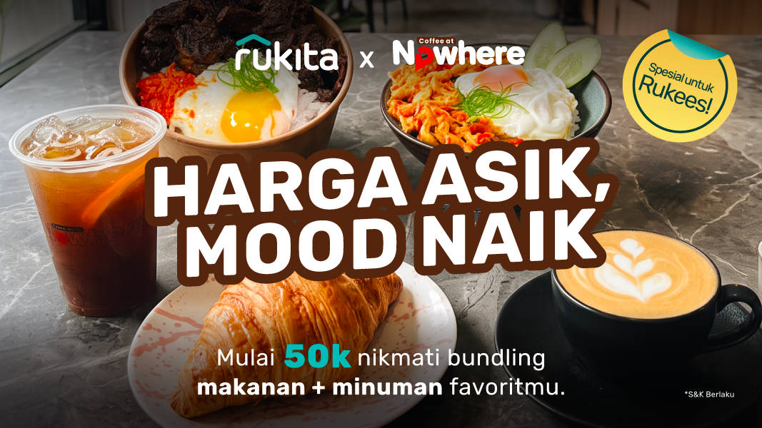 Nongkrong Hemat di Coffee at Nowhere Mulai Rp50 Ribuan khusus Rukees 
