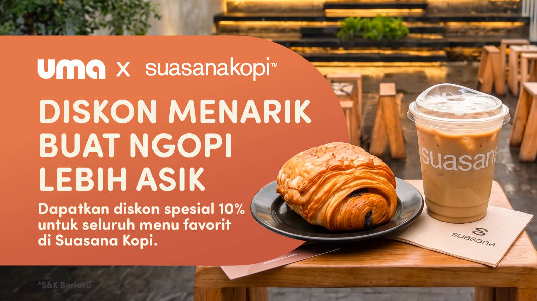 Ngopi di Suasanakopi, Khusus Umania Dapat Diskon 10%!