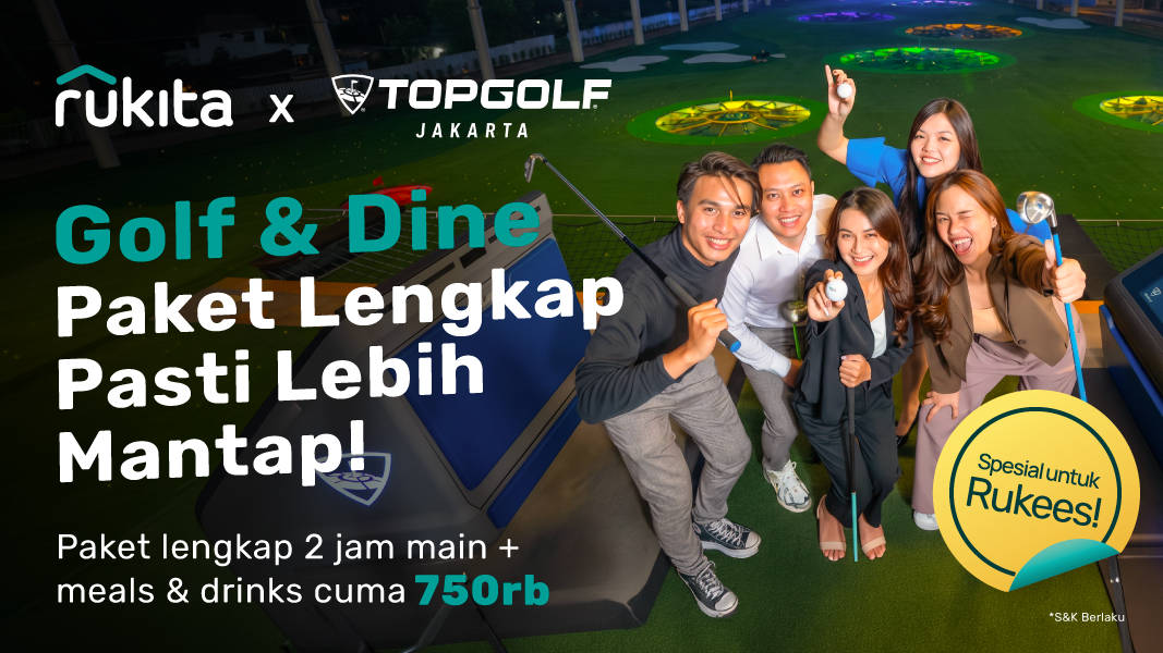 Main Golf 2 Jam + Makan & Minum Cuma Rp750.000 di Topgolf Jakarta