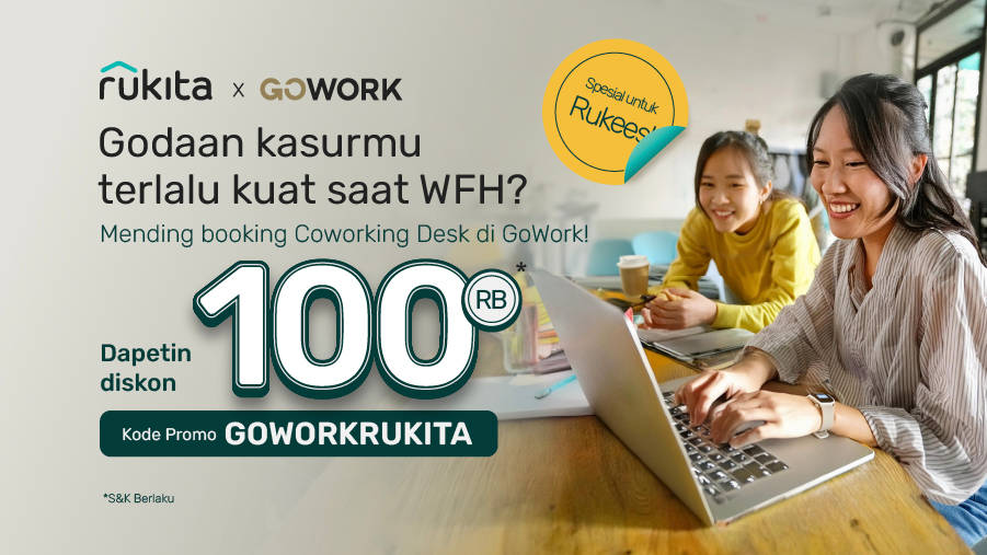 Diskon Rp100 Ribu untuk Kerja dari GoWork