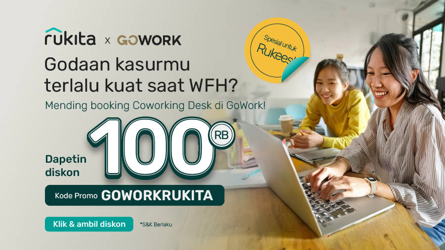 Diskon Rp100 Ribu untuk Kerja dari GoWork