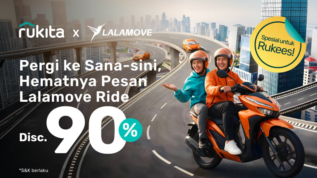 Ke Mana-mana Pakai Lalamove Ride, Diskon s.d 90% Khusus Rukees!