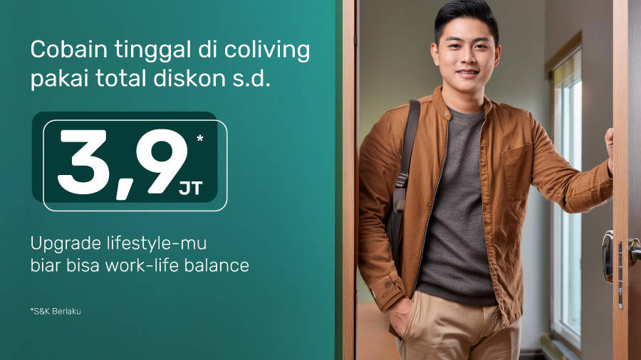 Ngekost Dekat Kantor Diskon s.d Rp3,9 Juta