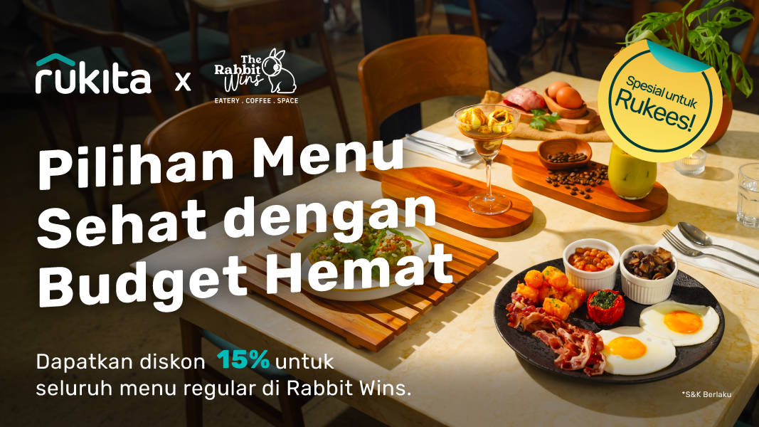 Diskon 15% untuk Menu Regular di The Rabbit Wins Khusus Rukees