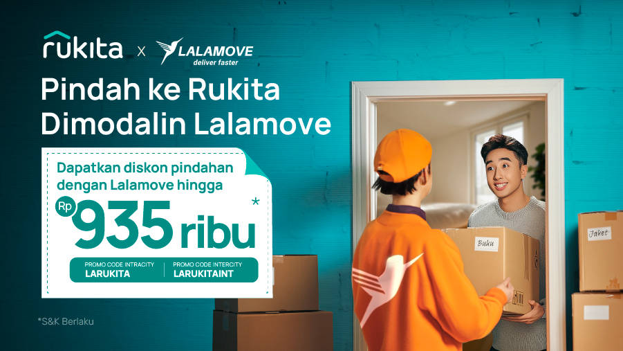 Pindah ke Rukita Dimodalin Lalamove s.d Rp935 Ribu!