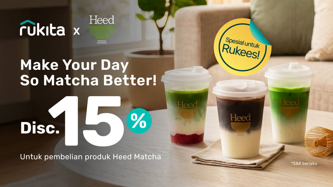 Jajan Matcha Diskon 15% di Heed Matcha Khusus Rukees