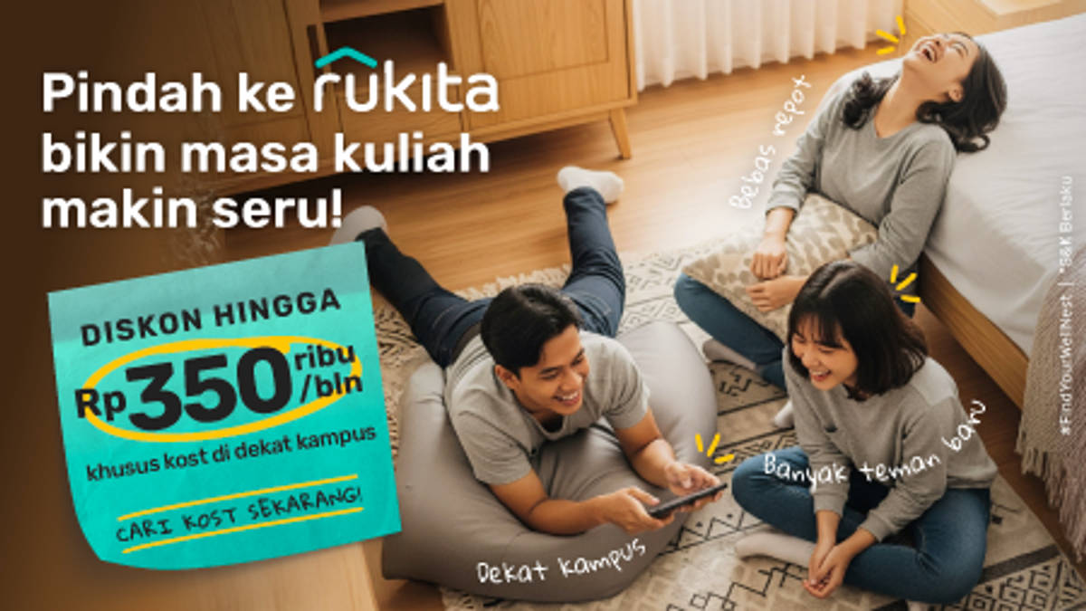 Booking Kost Dekat Kampus Diskon s.d Rp350 Ribu Tiap Bulan