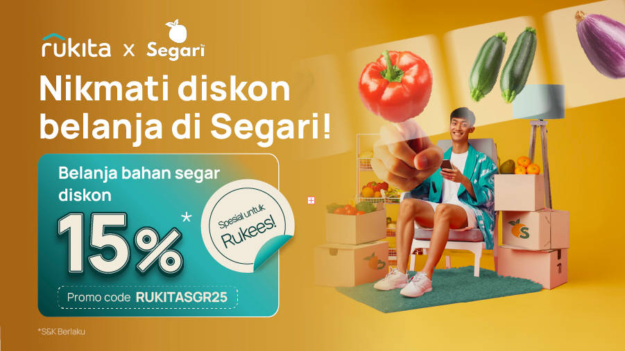 Diskon 15% untuk Belanja di Segari Khusus Rukees