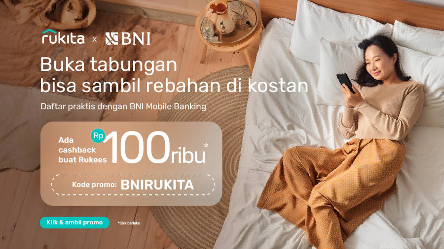 Cashback Rp100K Buka Tabungan sambil Rebahan Khusus Rukees