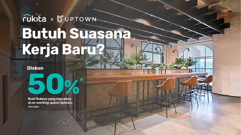 Diskon 50% di Uptown Co-working Space