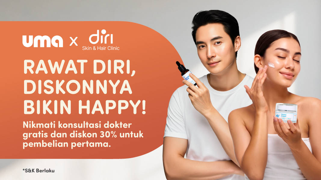 Hemat Rp125.000 Belanja Produk Skincare dan Haircare di Diri Khusus Umania