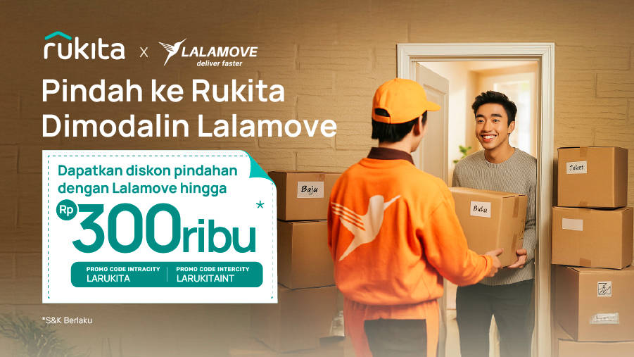 Pindah ke Rukita Dimodalin Lalamove s.d Rp300 Ribu!