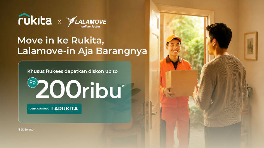 Pindah ke Rukita Dimodalin Lalamove s.d Rp200 Ribu!