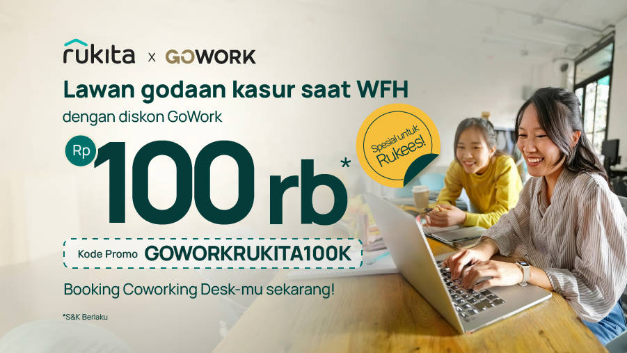 Diskon Rp100 Ribu untuk Kerja dari GoWork