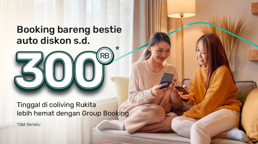 Booking Bareng Bestie Diskon s.d Rp300 Ribu Tiap Bulan