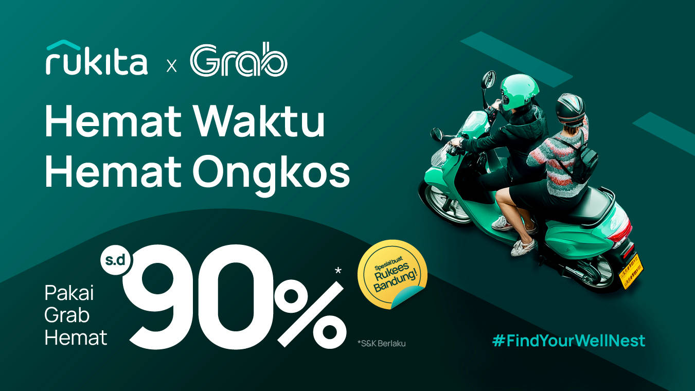 Diskon 90% GrabBike & GrabCar di Bandung Khusus Rukees