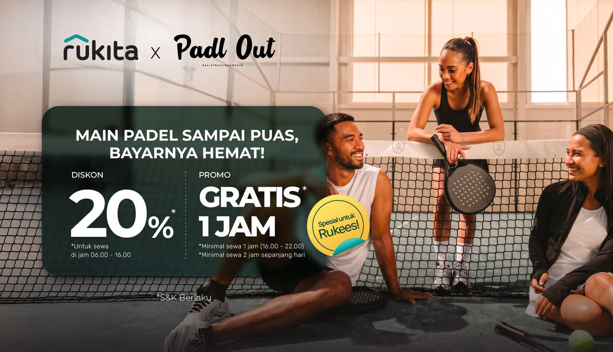 Seru-Seruan Main Padel di Padl Out, Diskon Lapangan 20% atau Gratis 1 Jam