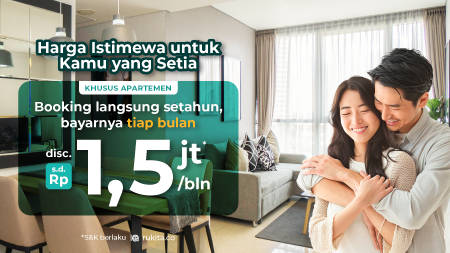 Diskon 1,5 Juta per Bulan untuk Booking Apartemen 12 Bulan