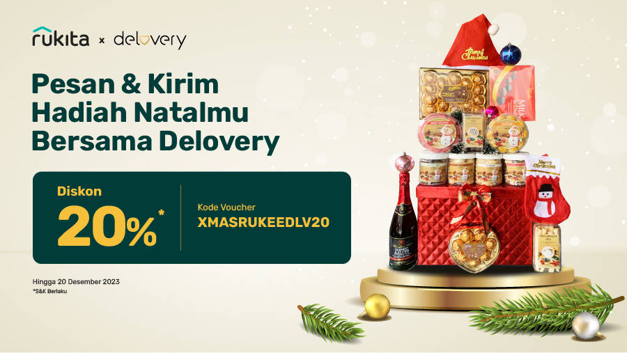 Kirim Bunga dan Hampers Natal Lewat Delovery Dapat Voucher Diskon 20%