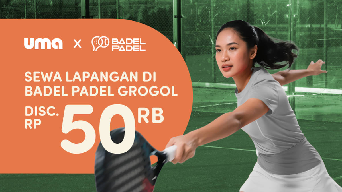 Diskon Rp50.000 untuk Sewa Court di Badel Padel Grogol