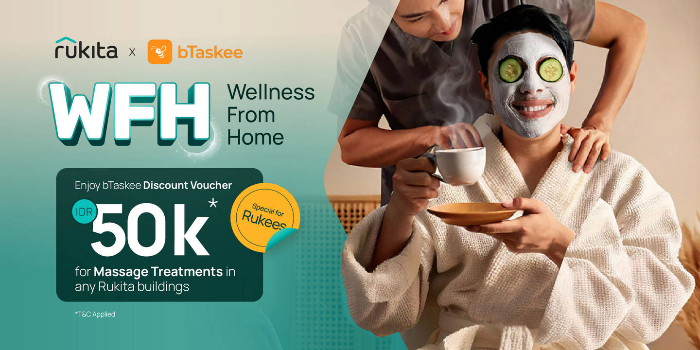 Diskon Rp50K untuk Pijat di Kamarmu dari bTaskee