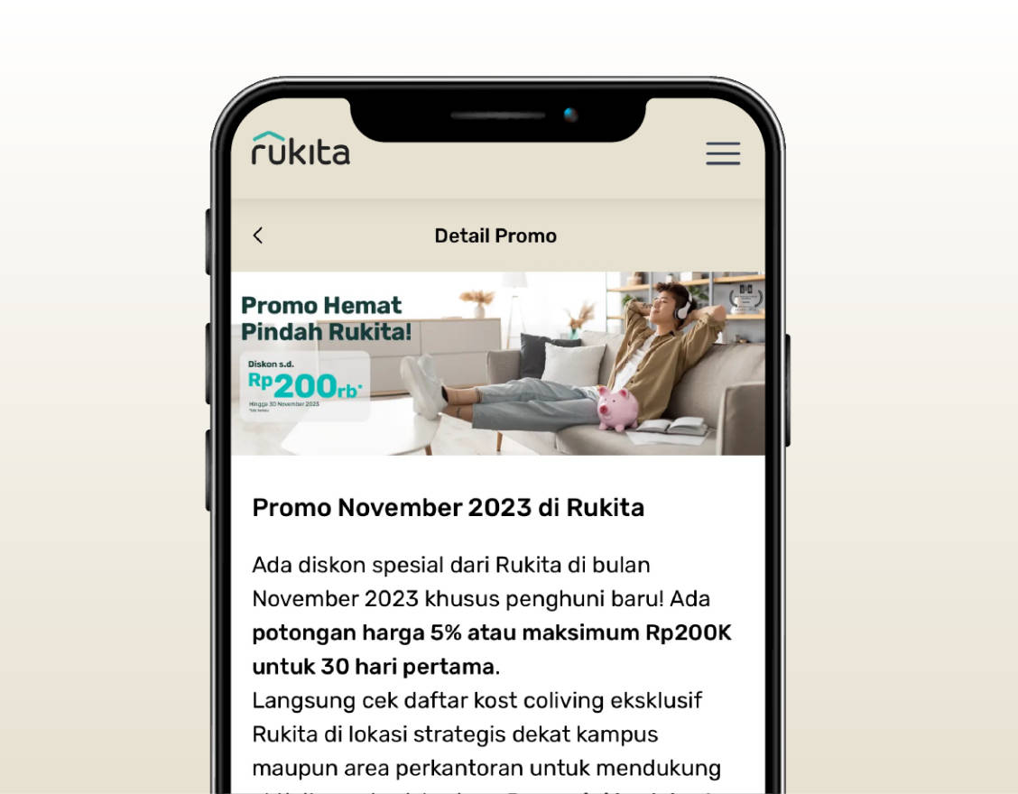 Ads Banner di Website & Aplikasi Rukita & Infokost