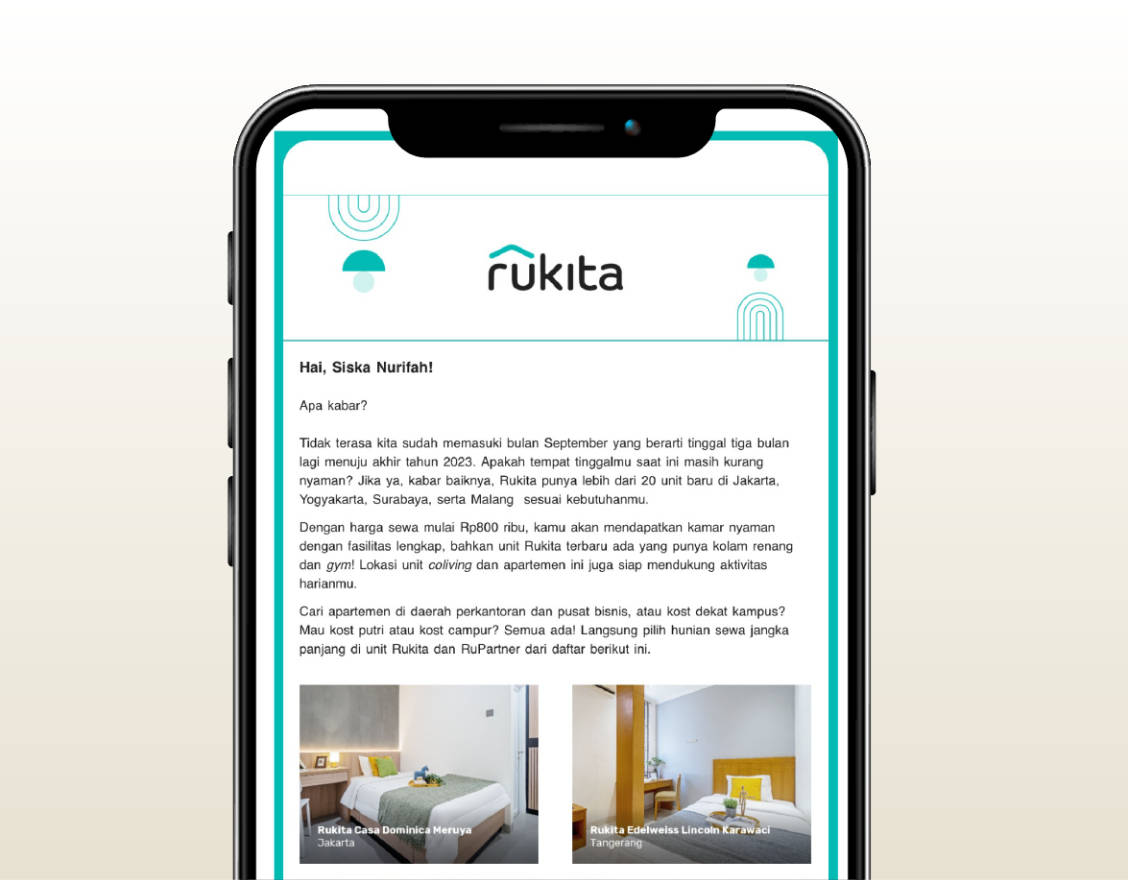 Tenant CRM (Newsletter, WhatsApp Group, App Notification)